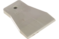 Шпатель рез. 60мм БИБЕР белый (35266)