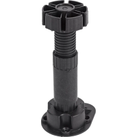 Опора регулируемая 95-130мм пластик черная