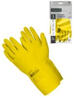 Перчатки защитные КЩС латексные желтые L (111КНSС)