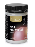 Лак матовый д/мебели и декора 0,25кг "SOLEX"