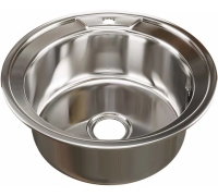Мойка врезная круглая d-51 (0,6) выпуск 3 1/2 Эконом +сифон