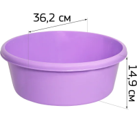 Таз круглый ярко-зеленый 11л М 2513