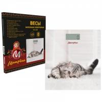 Весы напольные эл. Матрена МА-090 Кот 180кг 26*26см 7271