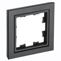 Рамка 1 пост. черн. Brite