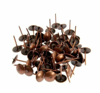 Гвозди мебельные 100 шт медь