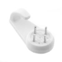 Крюк для картины пласт. средний белый 3шт Стройбат