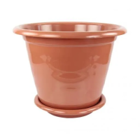 Горшок "ВИОЛА" 16л с поддоном (коричневый) М 1538