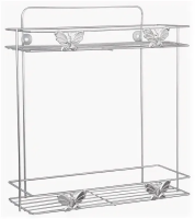 Полка д/ванной 2-х ярусная "Бабочки" 2998315