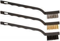 Корщетки мини набор 3шт 175мм сталь/нейлон/латунь 38452 Курс