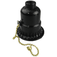 Патрон Е27 подвесной с кольцом с выключ.на цепочке 