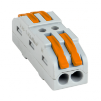 Клемма проходная СМК 422 рычаг.2*(0,08*4мм2)