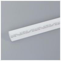 Плинтус потолочный 2м Алма Серебро Элемент Трейд