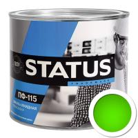 Эмаль ПФ-115 ярко-зелёная 1,8кг"STATUS"
