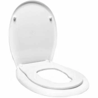 Сиденье д/унитаза жесткое, с детской накладкой LUX