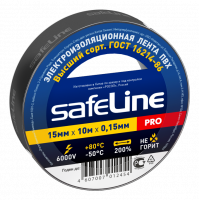 Изолента 15мм/10м Safeline в ассорт.