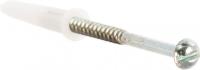 Набор белый дюбель 8х45+шур 5х70 п/гол.оцинк. 35шт