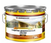 Защитно-декор. состав Белый 3л алкидный "ZERWOOD"