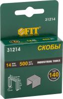 Скобы для степлера 14мм, тип 140 500шт 31214