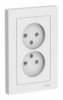 Розетка 2СП Atlasdesign бел.ATN000120