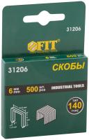 Скобы закаленные тип 140 10,6мм х 6мм 500шт 31206
