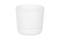 Горшок д/цветов СТРИП 1,3л с подставкой (белый)М 3246