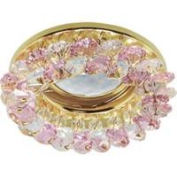 Светильник точ.Ecola CD4141 MR16 прозр.роз./зол.