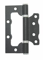 Петля накладная  ПНУ-100 чёрная/цинк