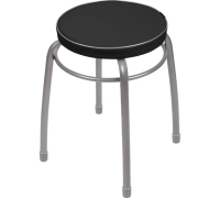 Табурет Элит1 с обод.ТЭЛ1 черный 