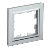 Рамка 1 пост. алюм. Brite