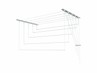 Сушилка д/белья Лиана-1,6м с метал.креплением