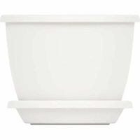 Горшок д/цветов Афина 0,5л белый с подонном БШ 6477