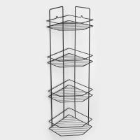 Полка д/ванной угловая 4-х ярусная, медная искра, 9717964