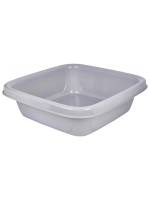 Таз 10л квадратный серебряный пищевой "Step "