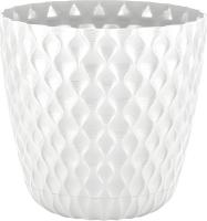 Горшок д/цветов с поддоном 4,7л белоснеж. жасмин InGreen Wave