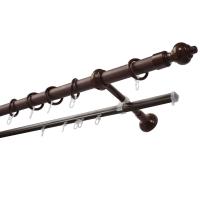 Орех пластик карниз + шина 280см