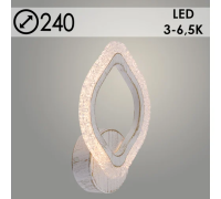 Бра LI8407/1B WT+FGD PAT бел/зол пат 14Вт