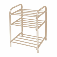 Этажерка для обуви 3-хяр.Комфорт-150-330-450 беж.мет. ЭТК1/БЖ