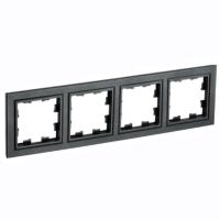 Рамка 4 пост. черн. Brite