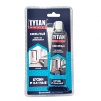 Герметик Силикон. Санитарный 85мл (бесцветный) "ТИТАН" 