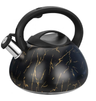 Чайник 3л черный мрамор индукция свисток КТ-151МВ