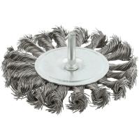 Корщетка-колесо 100мм витая со штифтом 38494М