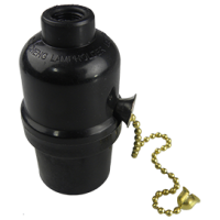 Патрон Е27 подвесной с выключ.на цепочке 