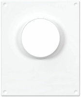 Площадка торцевая 110мм белая