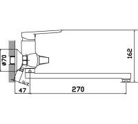 Смеситель для ванны Антей Виадук 535341