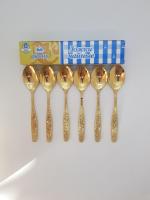 Набор 6пр ложка чайная полн./золото н33/9 Уралочка 