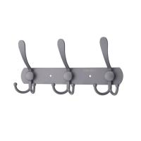 Крючки д/ванной G18-3G серый матовый