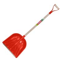 ЦИ Снеговая лопата красная с мет. ручкой БЦМ 1726-Ч