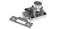 Замок мебельный Z348CP хром с защелкой
