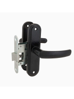 Защелка дверная Зенит ЗЩ3-08 чёрный