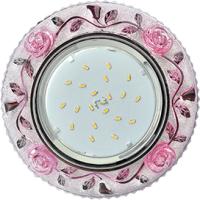 Светильник точ.Ecola Розы H4 LD7071 GX-53 4К розов/хром.